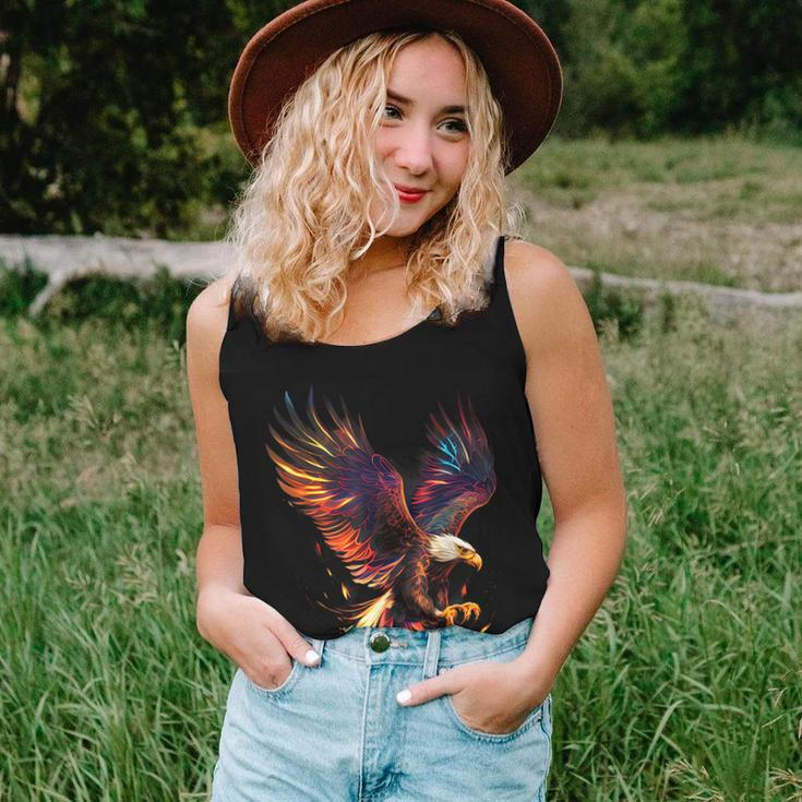 Fiery Bald Eagle Graphic For Men Women Boys Girls Women Tank Top Basic Casual Daily Weekend Graphic Gifts for Her