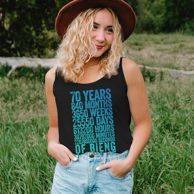 Funny 70Th Birthday Old Meter Funny 70 Year Old Gifts Women Tank Top Weekend Graphic Gifts for Her