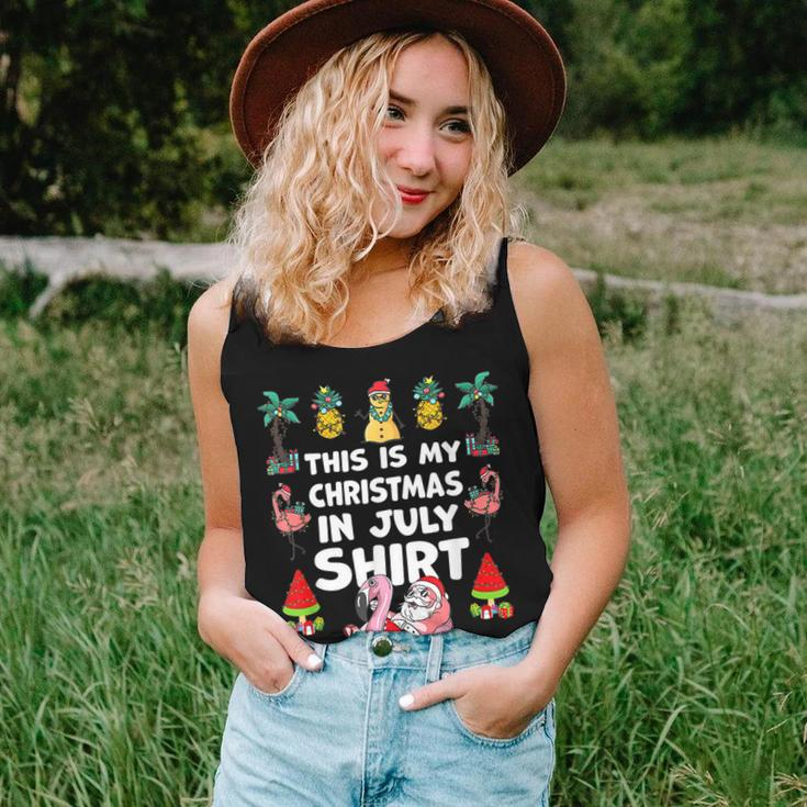 Funny And Ugly This Is My Christmas In July Summer Women Tank Top Weekend Graphic Gifts for Her