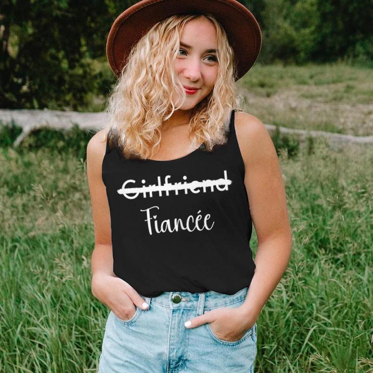 Girlfriend To Fiancée Marriage Engagement Cute Women Tank Top Gifts for Her