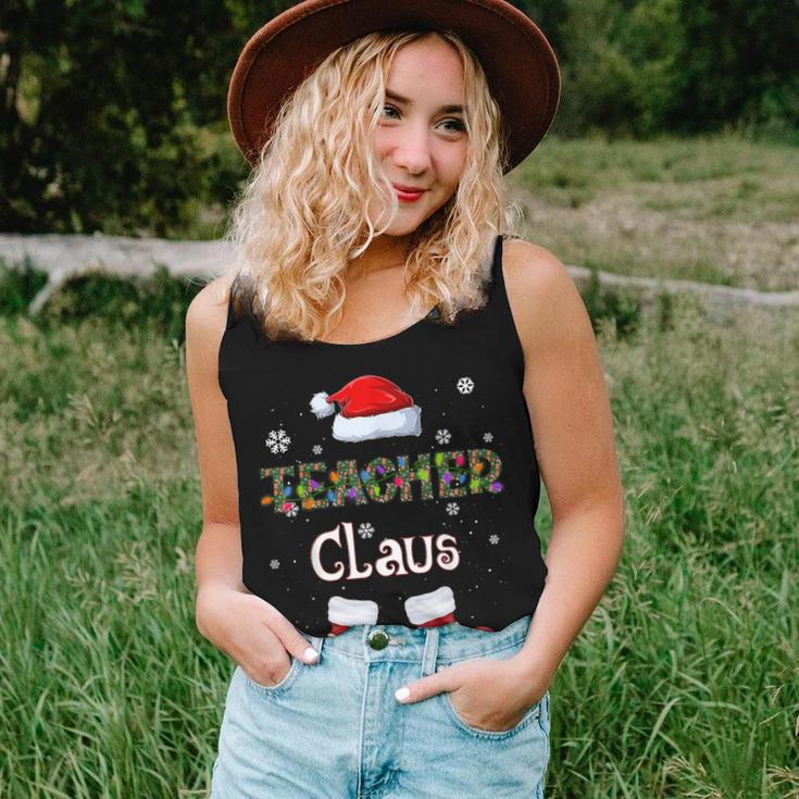 Teacher Claus Family Matching Ugly Christmas Sweater Women Tank Top Gifts for Her
