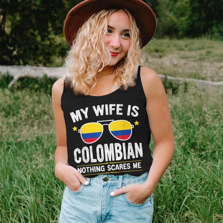 My Wife Is Colombian Proud Husband Colombia Heritage Women Tank Top Gifts for Her