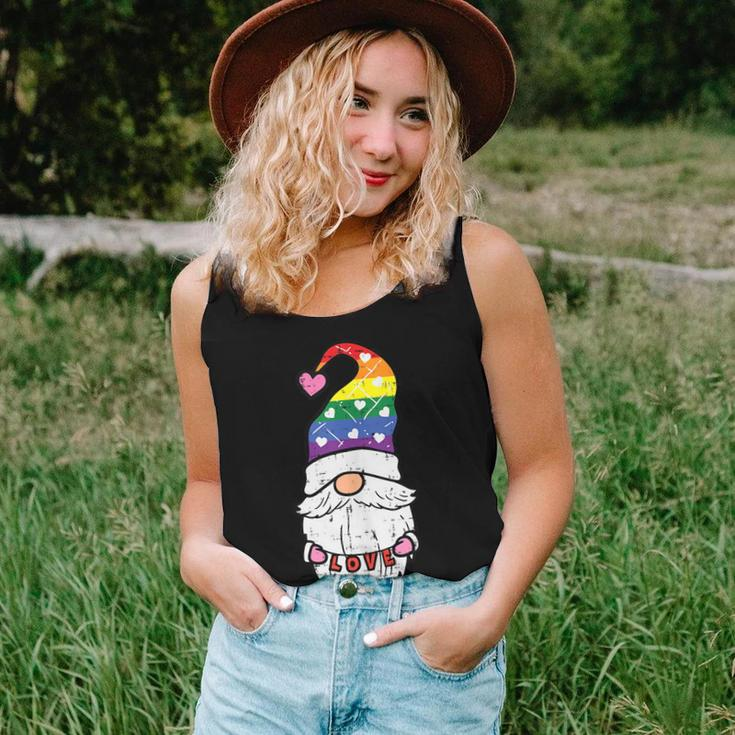 Gay Pride Gnome Love Rainbow Flag Lgbt Ally Women Men Kids Women Tank Top Gifts for Her