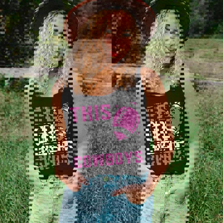 This Girl Loves Her Cowboys Women Tank Top Gifts for Her