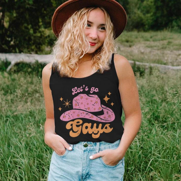 Lets Go Gays Lgbt Pride Cowboy Hat Retro Gay Rights Ally Women Tank Top Gifts for Her