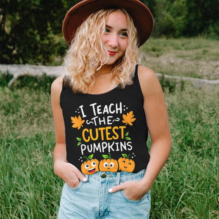Halloween I Teach The Cutest Pumpkins In The Patch Teacher Women Tank Top Gifts for Her