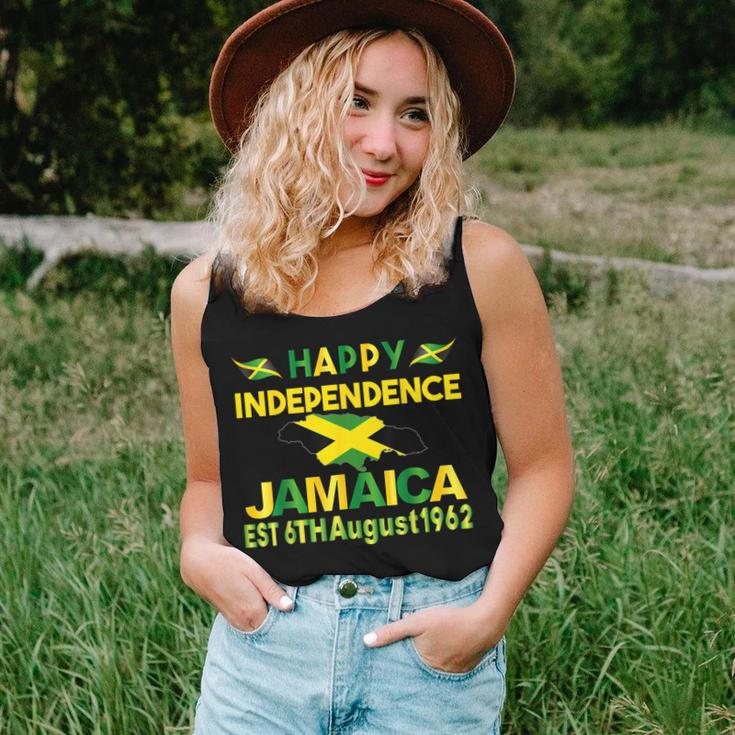 Happy Independence Jamaica Day Jamaican Flag 1962 Women Jamaican Flag Women Tank Top Gifts for Her