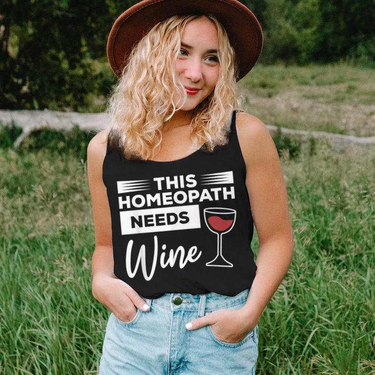 This Homeopath Needs Wine Homeopathy Practitioner Women Tank Top Gifts for Her
