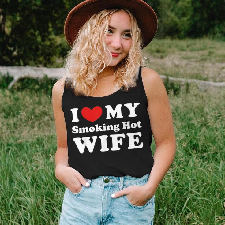 I Love My Smoking Hot Wife I Heart My Smoking Hot Wife Women Tank Top Basic Casual Daily Weekend Graphic Gifts for Her