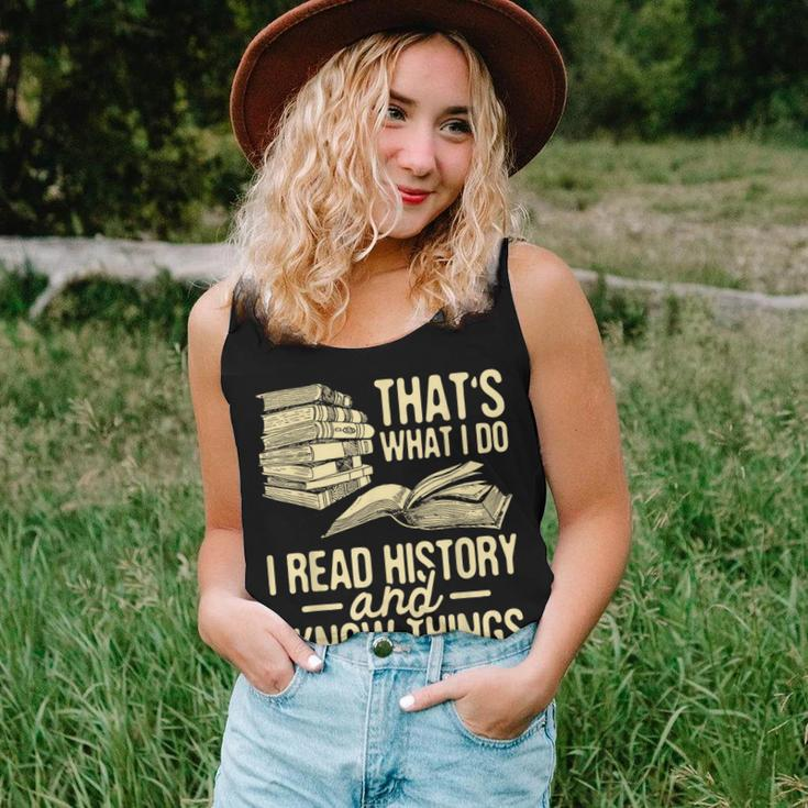 I Read History - Historian History Teacher Professor Women Tank Top Weekend Graphic Gifts for Her