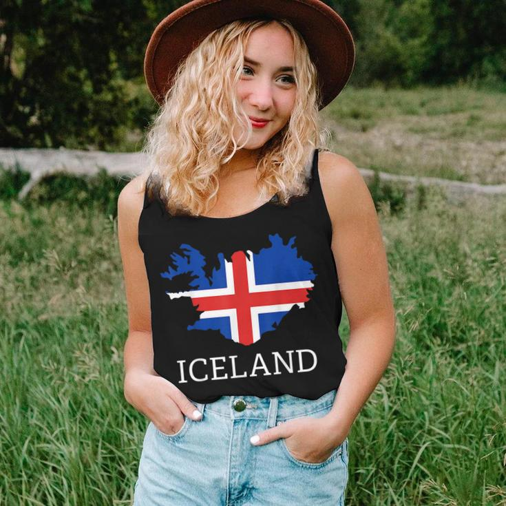 Iceland Flag Map Icelander Pride Men Women Kids Women Tank Top Gifts for Her