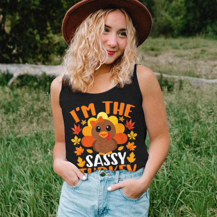 I'm The Sassy Turkey Fall Autumn Thanksgiving Women Tank Top Gifts for Her