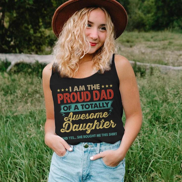 Im The Proud Dad Of A Totally Awesome Daughter Women Tank Top Basic Casual Daily Weekend Graphic Gifts for Her