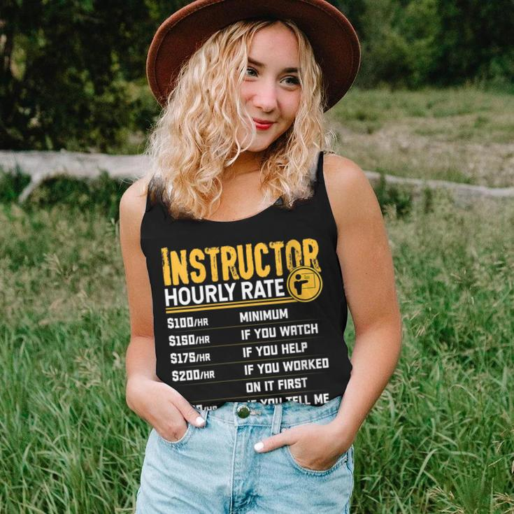 Instructor Hourly Rate Teacher Educator Tutor Women Tank Top Gifts for Her
