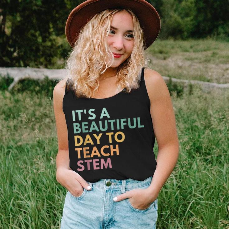 Its A Beautiful Day To Teach Stem Teacher Science Technology Women Tank Top Gifts for Her