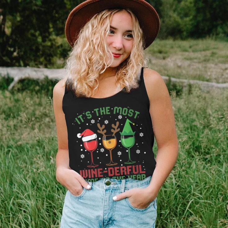 It's The Most Wine-Derful Time Of The Year Wine Xmas Women Tank Top Gifts for Her