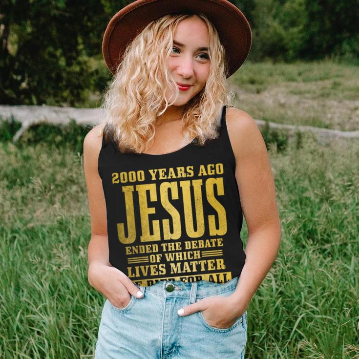 Jesus Died For All Christian Faith Bible Pastor Religious Women Tank Top Gifts for Her