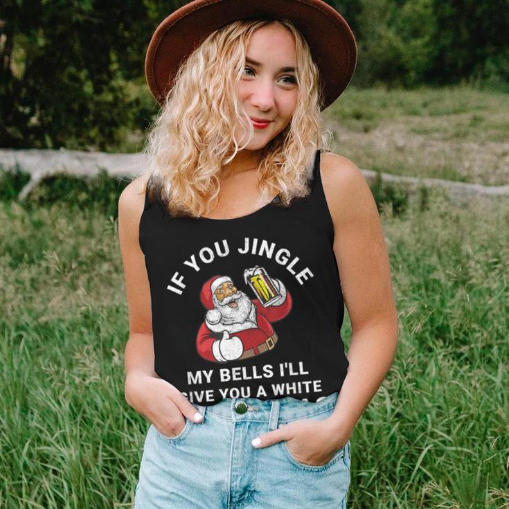 If You Jingle My Bells Christmas Santa With Beer Women Tank Top Gifts for Her