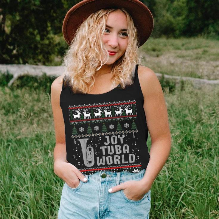 Joy Tuba World Christmas Ugly Sweater Women Tank Top Gifts for Her