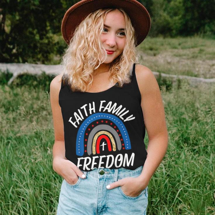 July 4Th Women’S Patriotic Faith Family Freedom American Women Tank Top Gifts for Her