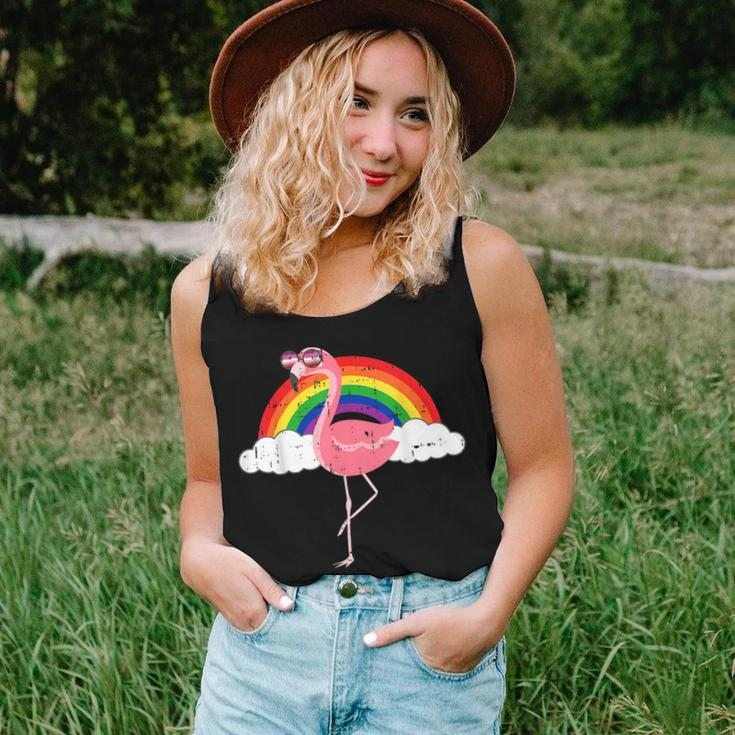 Lesbian Flamingo Gay Rainbow Pride Flag Lgbtq Cool Lgbt Women Tank Top Gifts for Her