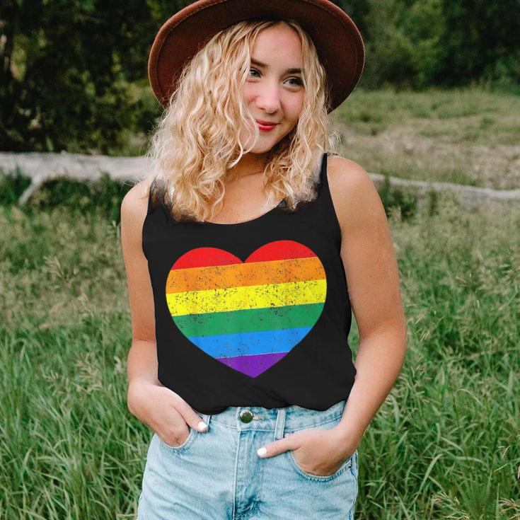 Lgbt Heart Rainbow Flag Gay Les Pride Support Lgbtq Parade Women Tank Top Gifts for Her