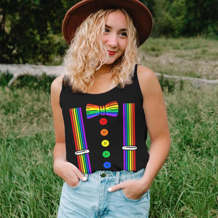 Lgbt Pride Gay Rainbow Tuxedo Suspenders Men Women Women Tank Top Gifts for Her