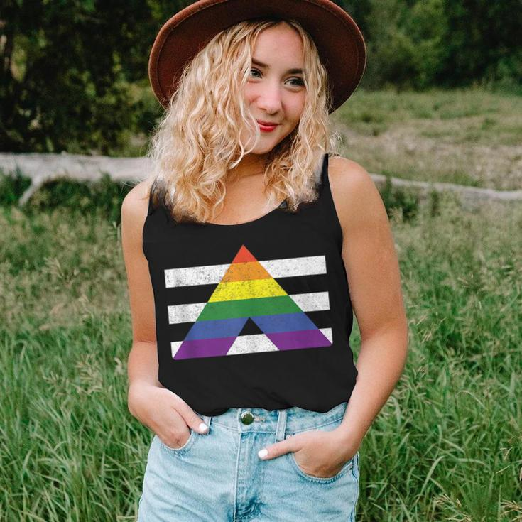 Lgbt Straight Gay Ally Pride Flag For Hetero Men Women Women Tank Top Gifts for Her