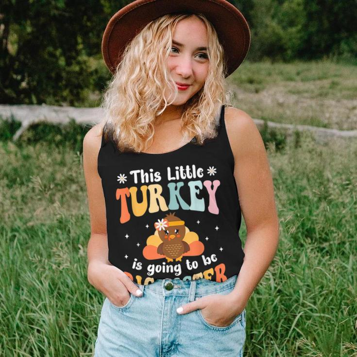 This Little Turkey Is Going To Be A Big Sister Thanksgiving Women Tank Top Gifts for Her