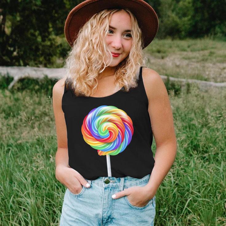 Lollipop Rainbow Sucker Candy Costume Halloween Women Tank Top Gifts for Her