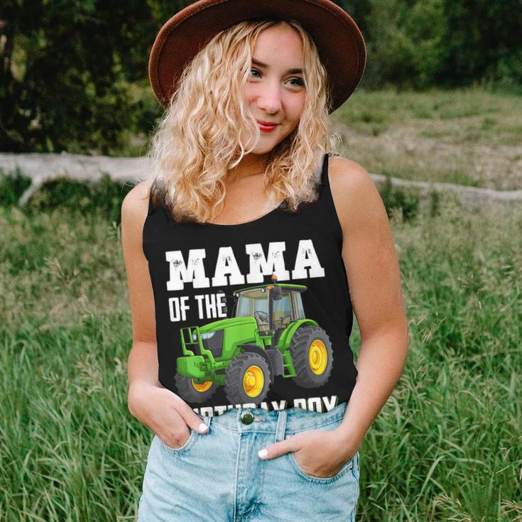 Mama Of The Birthday Boy Family Tractors Farm Trucks Bday Women Tank Top Gifts for Her