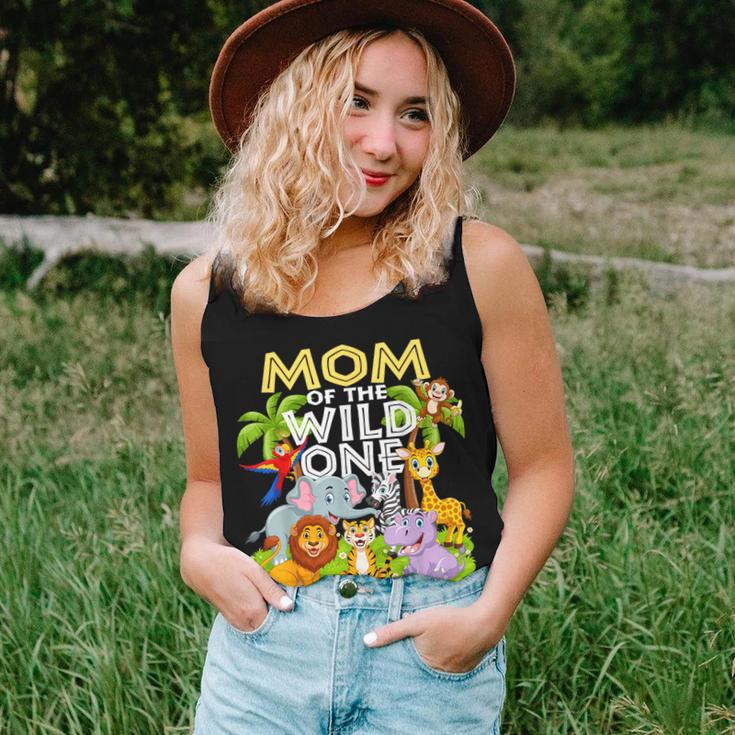 Mom Of The Wild One 1St Birthday Zoo Animal Safari Jungle Women Tank Top Gifts for Her