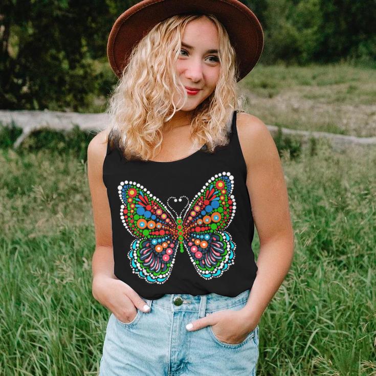 Multicolor Polka Dot Butterfly International Dot Day Women Tank Top Gifts for Her