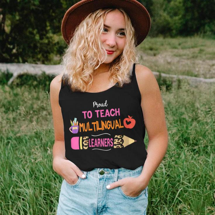 Multilingual Teacher Proud To Teach Multilingual Learners Women Tank Top Gifts for Her