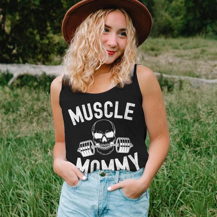 Muscle Mommy Weightlifter Mom Cool Skull Gym Mother Workout Women Tank Top Gifts for Her
