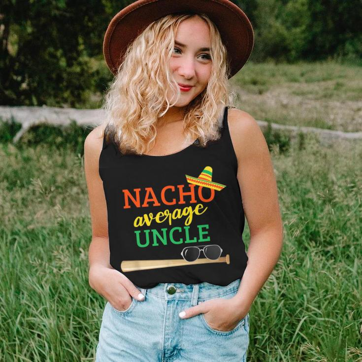 Nacho Average Uncle Baseball Bat Christmas For Uncle Women Tank Top Gifts for Her