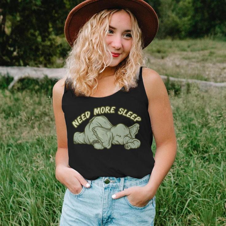 Need More Sleep Elephant Tired Animal Lover Coffee Lover Women Tank Top Basic Casual Daily Weekend Graphic Gifts for Her