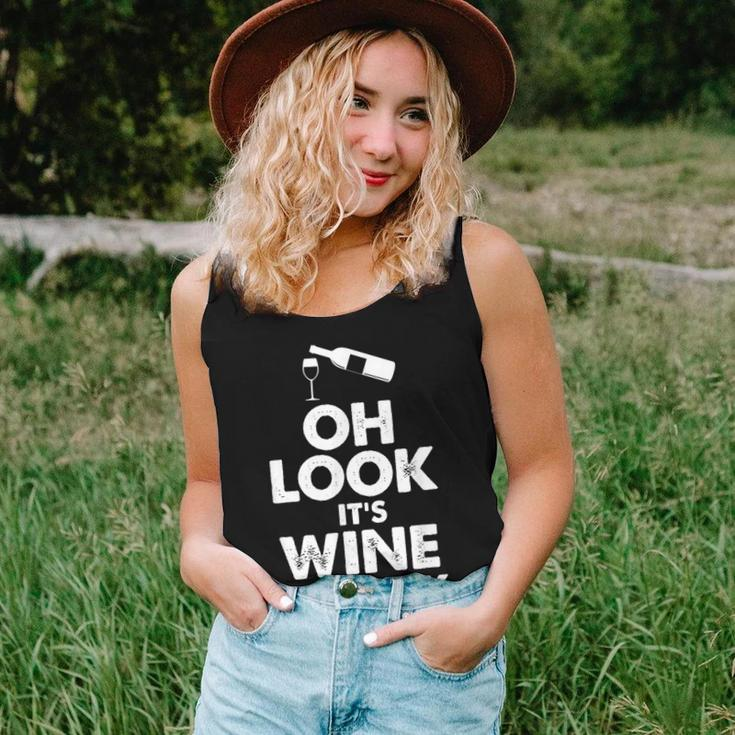 Oh Look It´S Wine O´Clock Drinking Glass Women Tank Top Gifts for Her