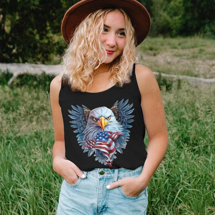 Patriotic Eagle 4Th Of July Men Women Usa Patriotic Eagle Women Tank Top Basic Casual Daily Weekend Graphic Gifts for Her