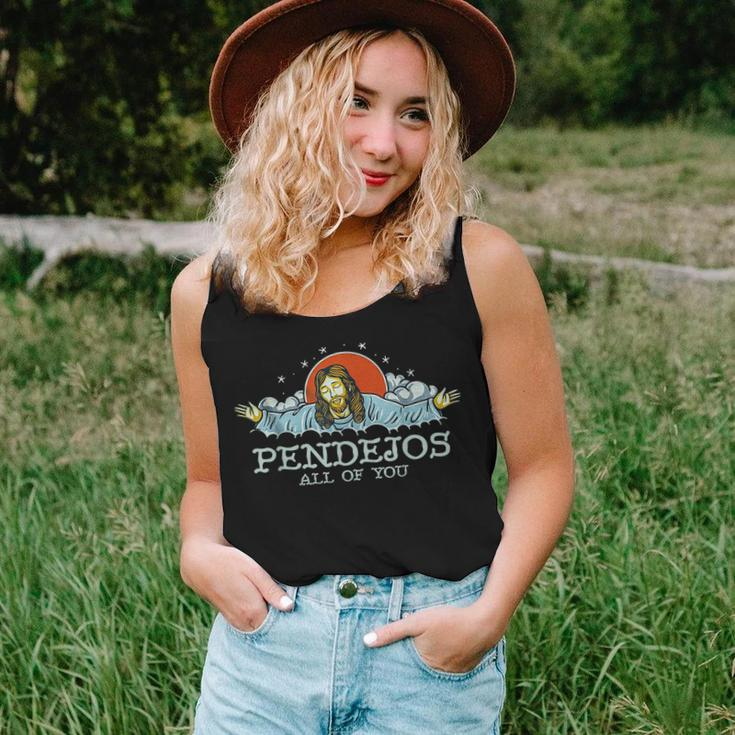 Pendejos All Of You Jesus Christian Religion Women Tank Top Weekend Graphic Gifts for Her