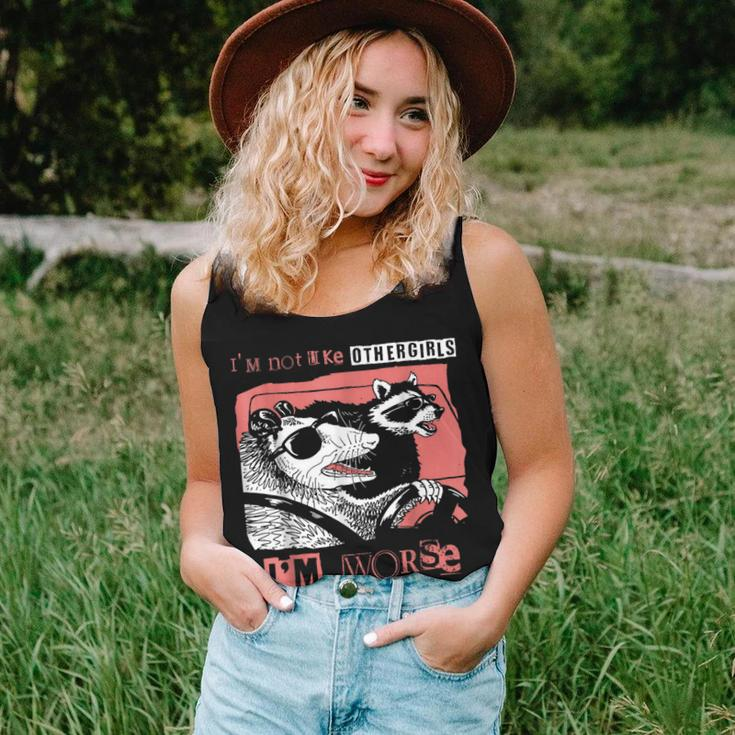 Possum I'm Not Like Other Girls I'm Worse Women Tank Top Gifts for Her