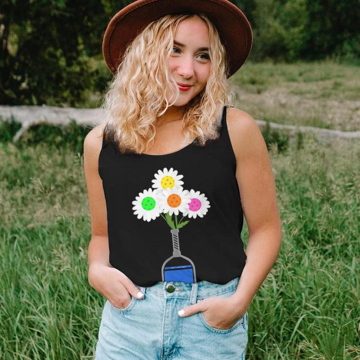 Pretty Pickleball Flowers In Paddle Vase Pickleball Women Tank Top Gifts for Her
