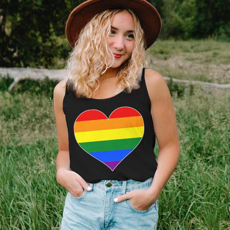 Pride Heart Novelty Pride Rainbow Heart Women Tank Top Gifts for Her