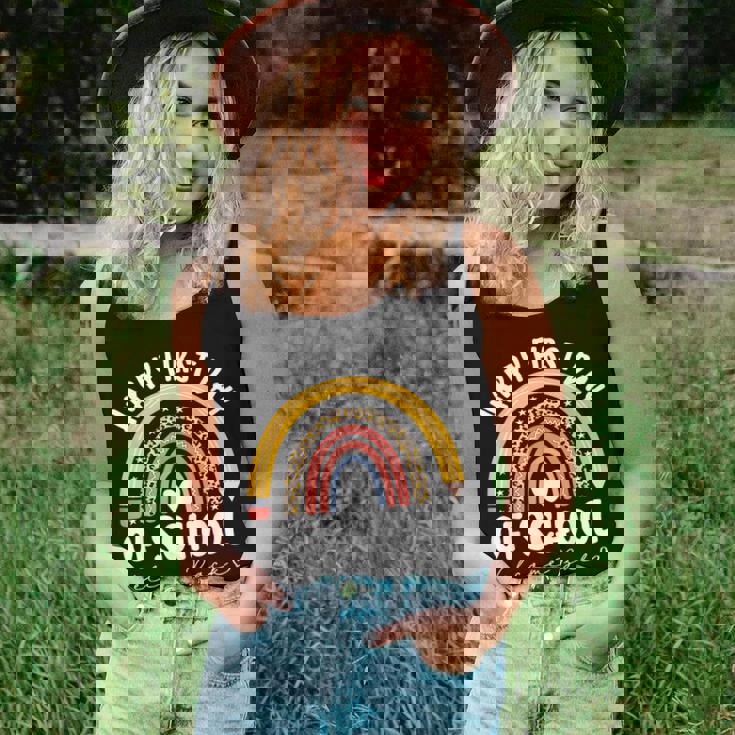 Rainbow Happy First Day Of Preschool Welcome Back To School Women Tank Top Gifts for Her