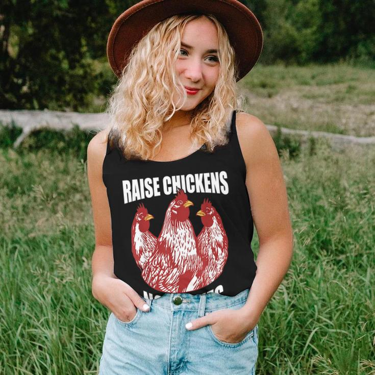 Raise Chickens Not Taxes Ranch Homestead Farming Libertarian Women Tank Top Gifts for Her