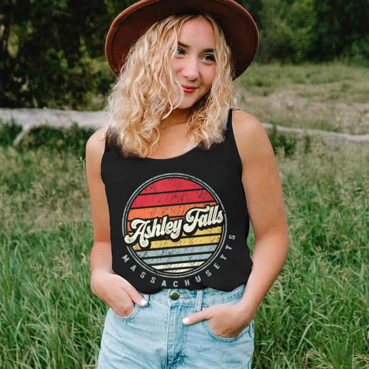 Retro Ashley Falls Home State Cool 70S Style Sunset Women Tank Top Gifts for Her