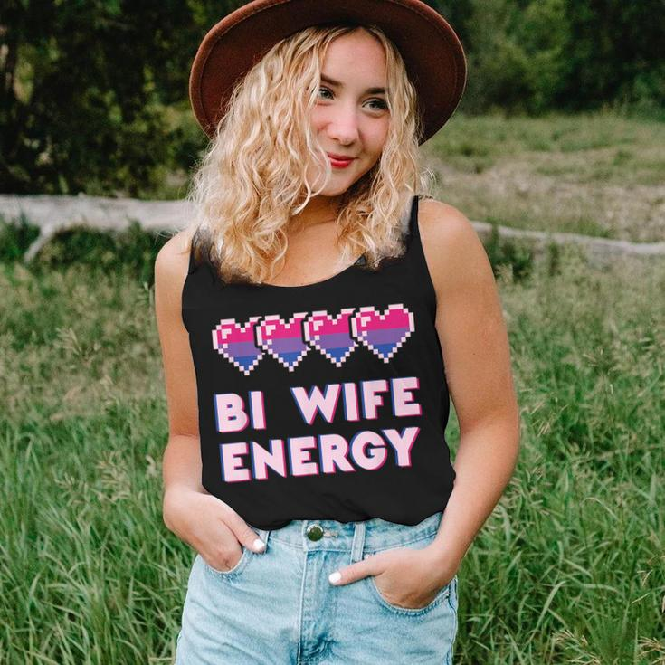 Retro Bi Wife Energy Lgbt Pride Bisexual Flag Gay Marriage Women Tank Top Gifts for Her