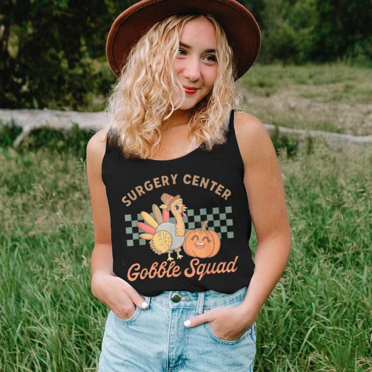 Retro Surgery Center Gobble Squad Turkey Thanksgiving Women Women Tank Top Gifts for Her