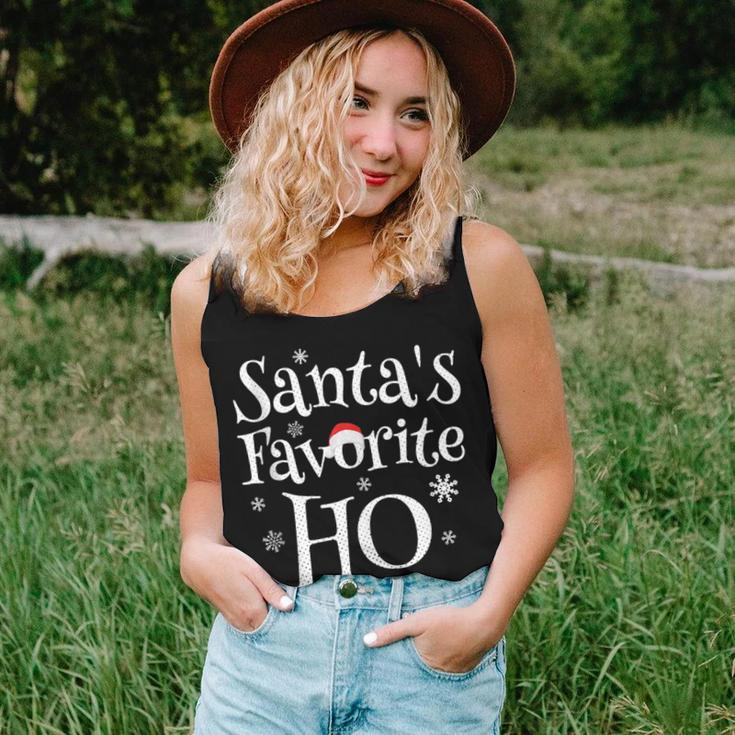 Santa's Favorite Ho Matching Christmas Joke Women Tank Top Gifts for Her