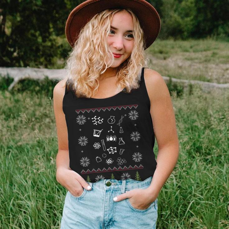 Science Chemistry Ugly Sweater Christmas Women Tank Top Gifts for Her